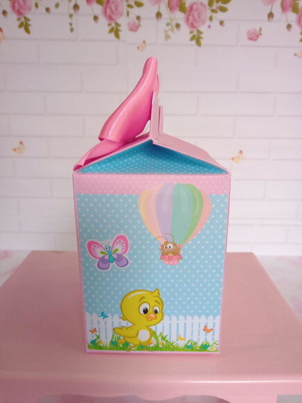 Caixa Milk Personalizada Galinha Pintadinha Candy Color