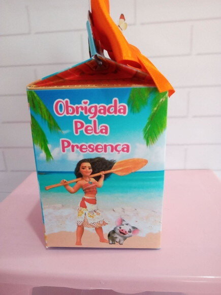 Caixa Milk Personalizada Moana