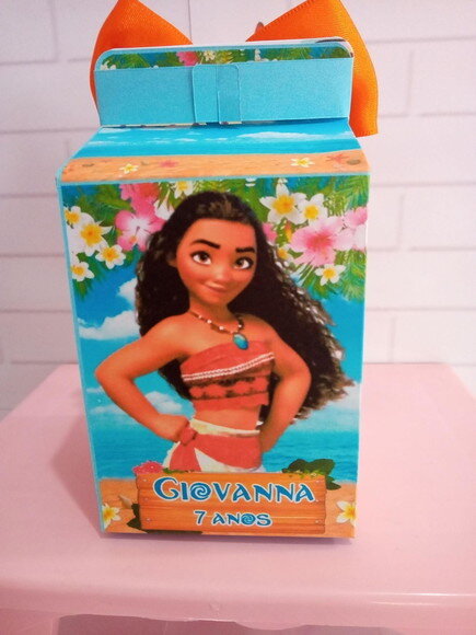 Caixa Milk Personalizada Moana
