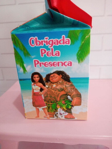 Caixa Milk Personalizada Moana 2
