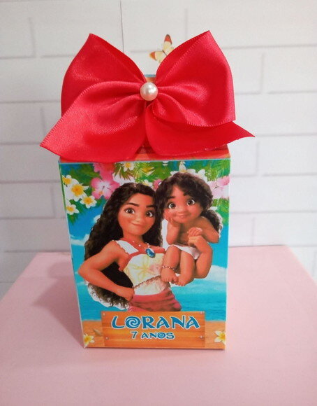 Caixa Milk Personalizada Moana 2