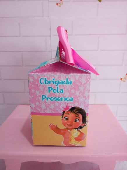 Caixa Milk Personalizada Moana Baby