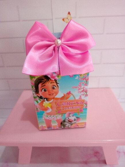 Caixa Milk Personalizada Moana Baby