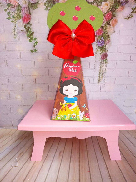 Caixa Pirâmide Branca de Neve Cute
