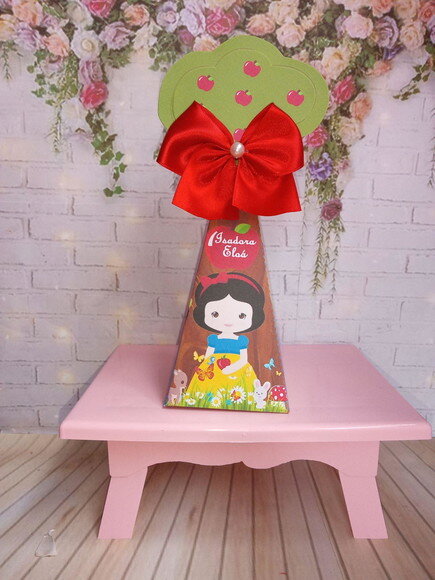 Caixa Pirâmide Branca de Neve Cute
