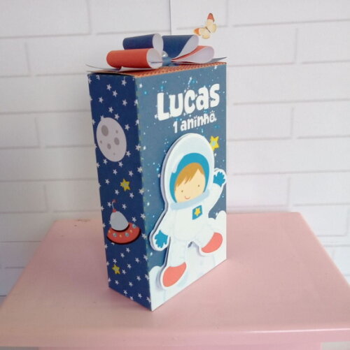 Caixa Retangular Alta Astronauta