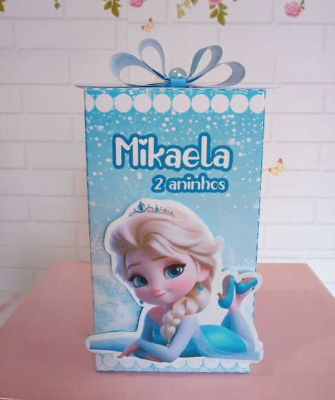 Caixa Retangular Alta Frozen Cute