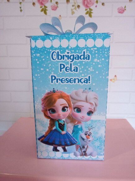 Caixa Retangular Alta Frozen Cute
