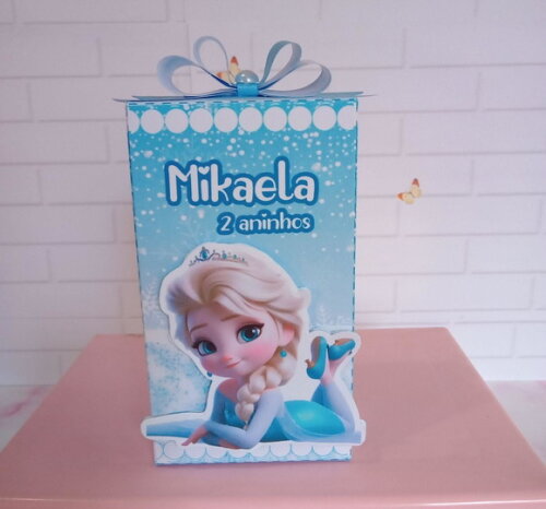 Caixa Retangular Alta Frozen Cute