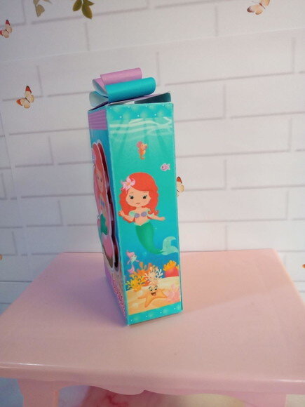 Caixa Retangular Alta Pequena Sereia Cute