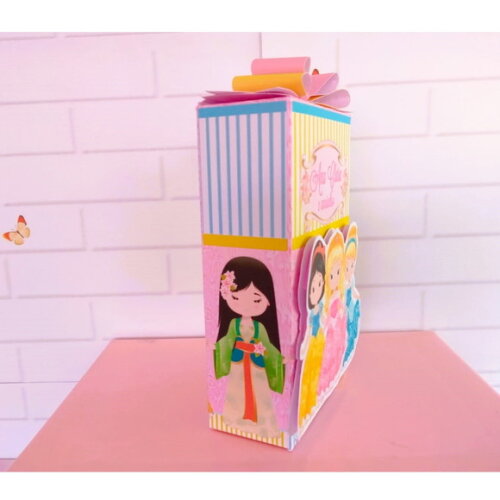 Caixa Retangular Alta Princesa Cute