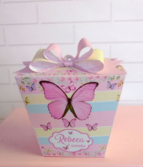 Caixa Sushi Borboleta Candy Color
