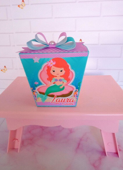 Caixa Sushi Pequena Sereia Cute