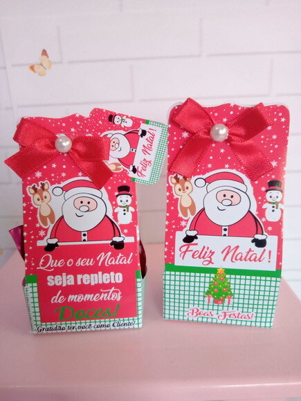Caixinha com Bombom Feliz Natal