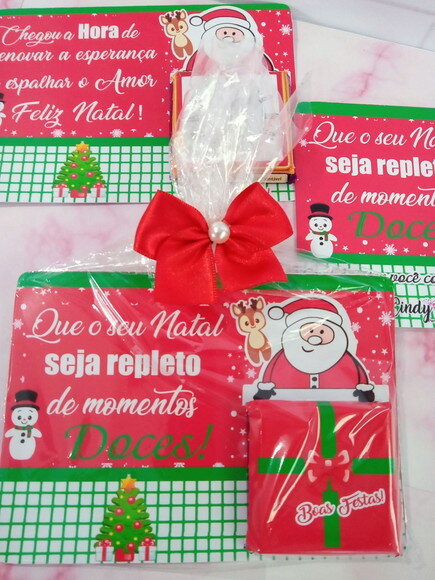 Card com Chocolate Mini Talento- Feliz Natal