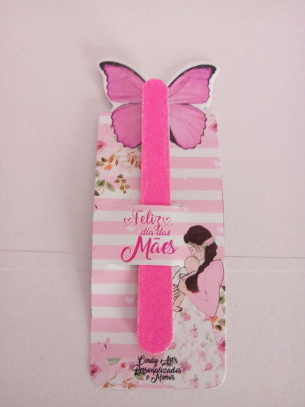 Card com Mini Lixa Dia das Mães