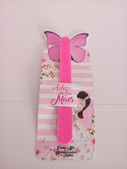 Card com Mini Lixa Dia das Mães