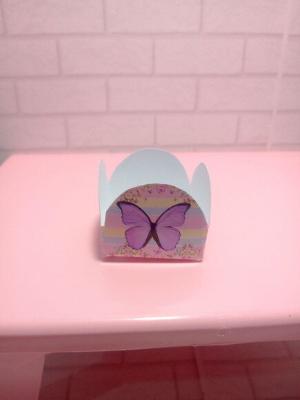 Forminhas Borboleta Candy Color 50 Unidades