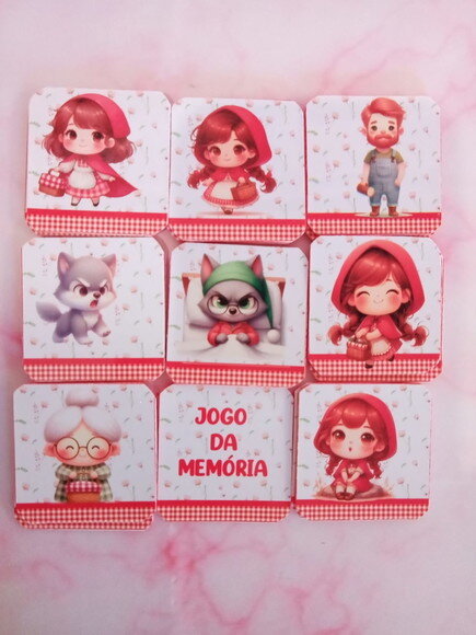 Jogo da Memória Chapeuzinho Vermelho