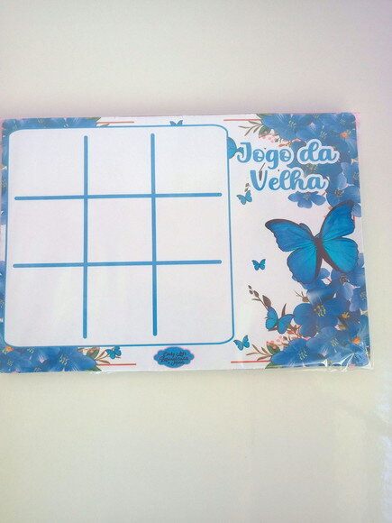 Jogo da Velha Borboleta Azul