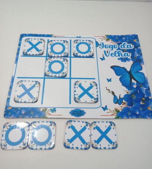 Jogo da Velha Borboleta Azul