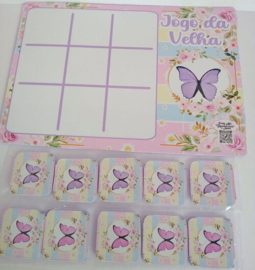 Jogo da Velha Borboleta Candy Color