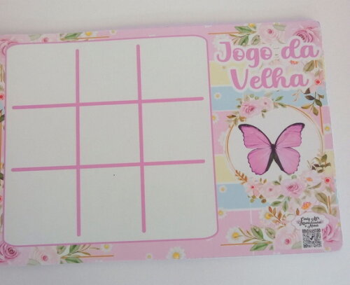 Jogo da Velha Borboleta Candy Color