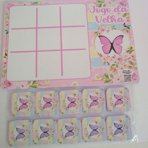 Jogo da Velha Borboleta Candy Color