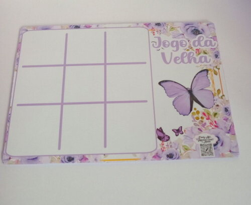 Jogo da Velha Borboleta Lilás