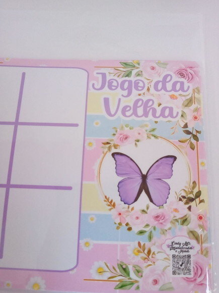 Jogo da Velha Borboleta Candy Color
