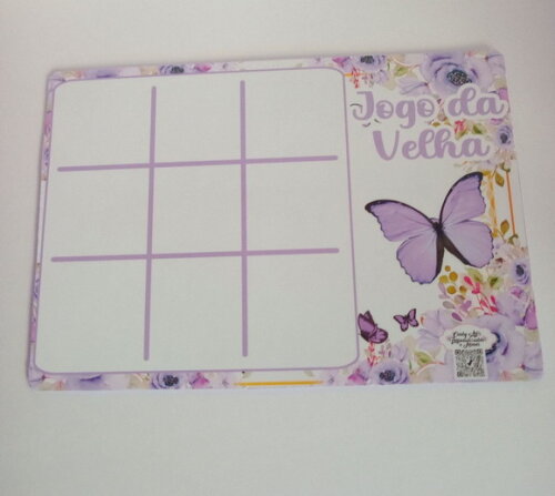 Jogo da Velha Borboleta Lilás