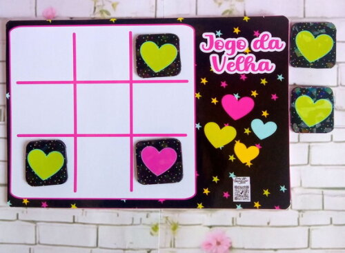 Jogo da Velha Festa Neon