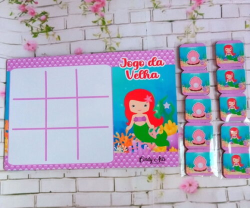 Jogo da Velha Pequena Sereia Cute 2.0