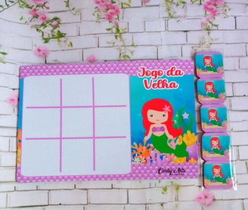 Jogo da Velha Pequena Sereia Cute 2.0