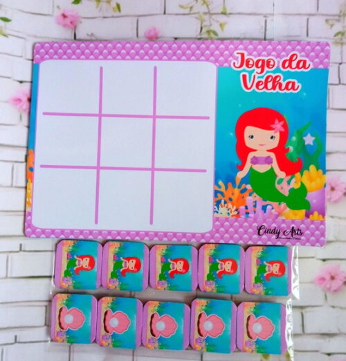 Jogo da Velha Pequena Sereia Cute 2.0