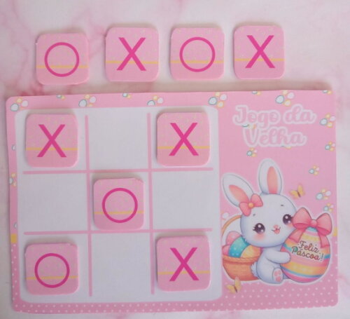 Jogo da Velha Personalizado Feliz Páscoa