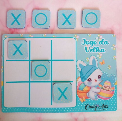 Jogo da Velha Personalizado Feliz Páscoa