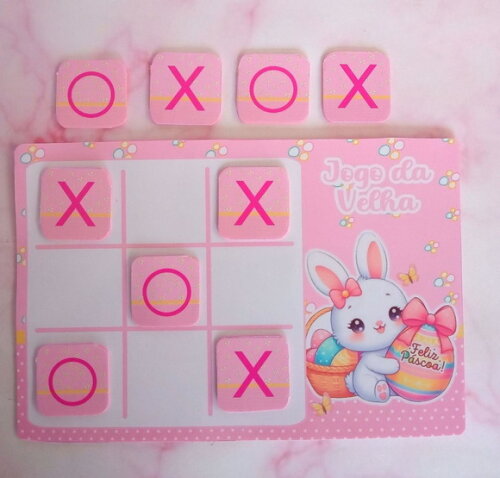 Jogo da Velha Personalizado Feliz Páscoa
