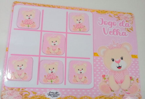 Jogo da Velha Ursinha Princesa