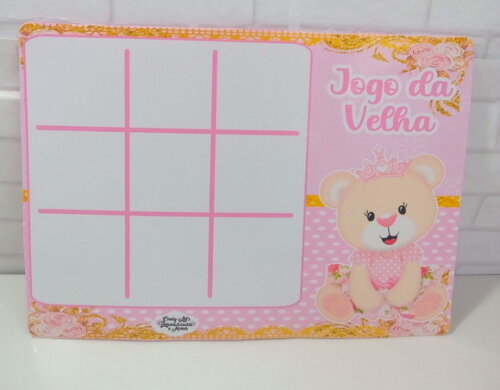 Jogo da Velha Ursinha Princesa