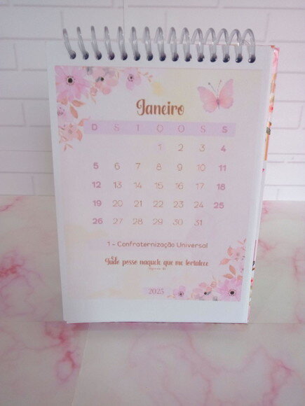 Kit Agenda 2025 Floral Rosa