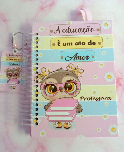 Kit Caderninho Professora Candy Color -caixa Envelope