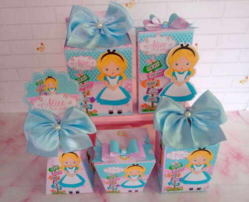 Kit Festa 20 Caixas Alice Baby