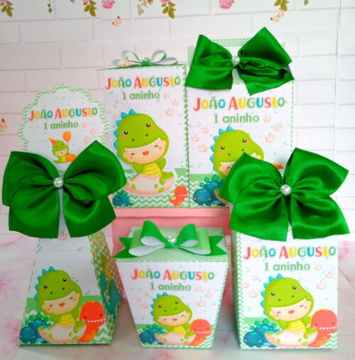 Kit Festa 30 Caixas Dino Baby