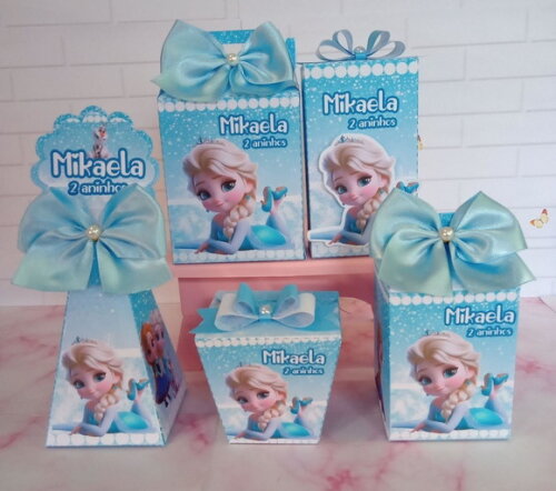 Kit Festa 30 Caixas Frozen Cute