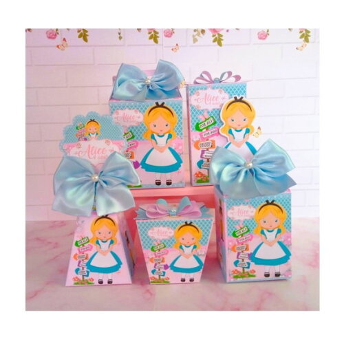 Kit Festa 50 Caixas Alice Cute