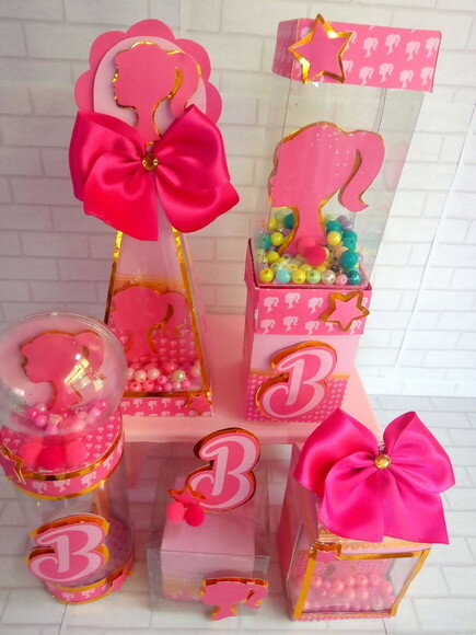 Kit Festa Barbie Luxo 25 Caixinhas