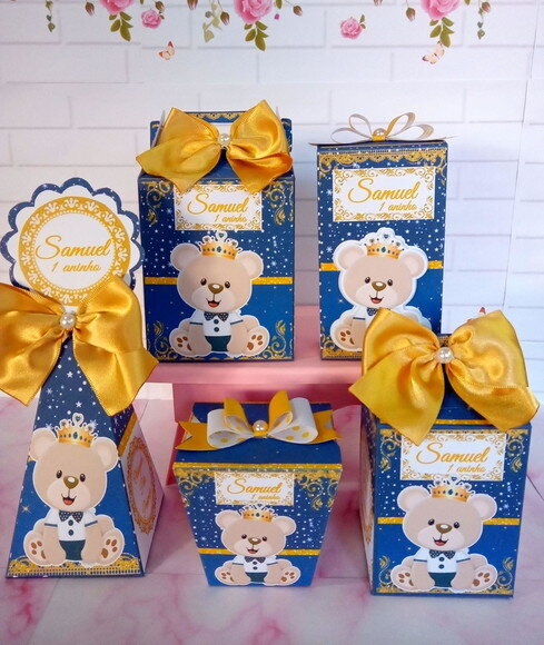 Kit Festa Ursinho Principe 30 Caixas