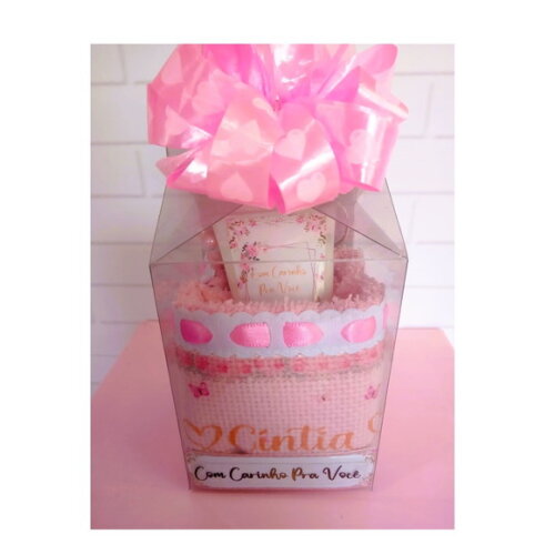 Kit Toalhinha e Hidratante Personalizados Floral Rosa