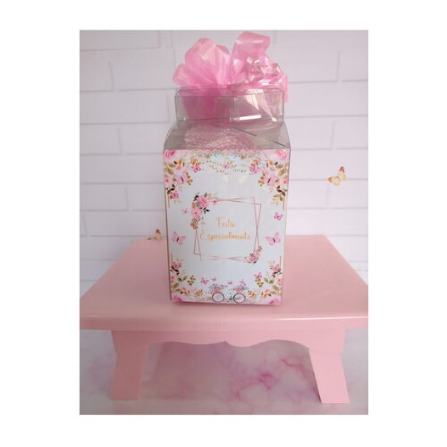 Kit Toalhinha e Hidratante Personalizados Floral Rosa